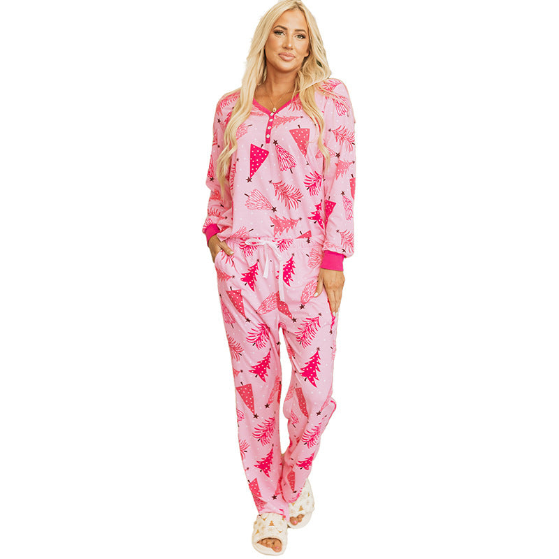 Comfortable Homewear Two-piece Women's Printing